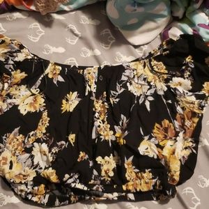 Off the shoulder crop top